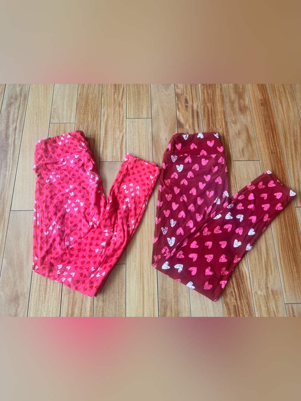 Bundle of Lularoe Heart Leggings OS